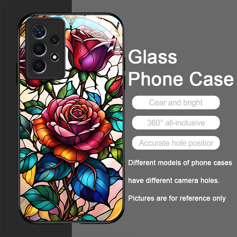 Art Colorful Glass Style Rose  - Samsung Galaxy A55 recension och pris
