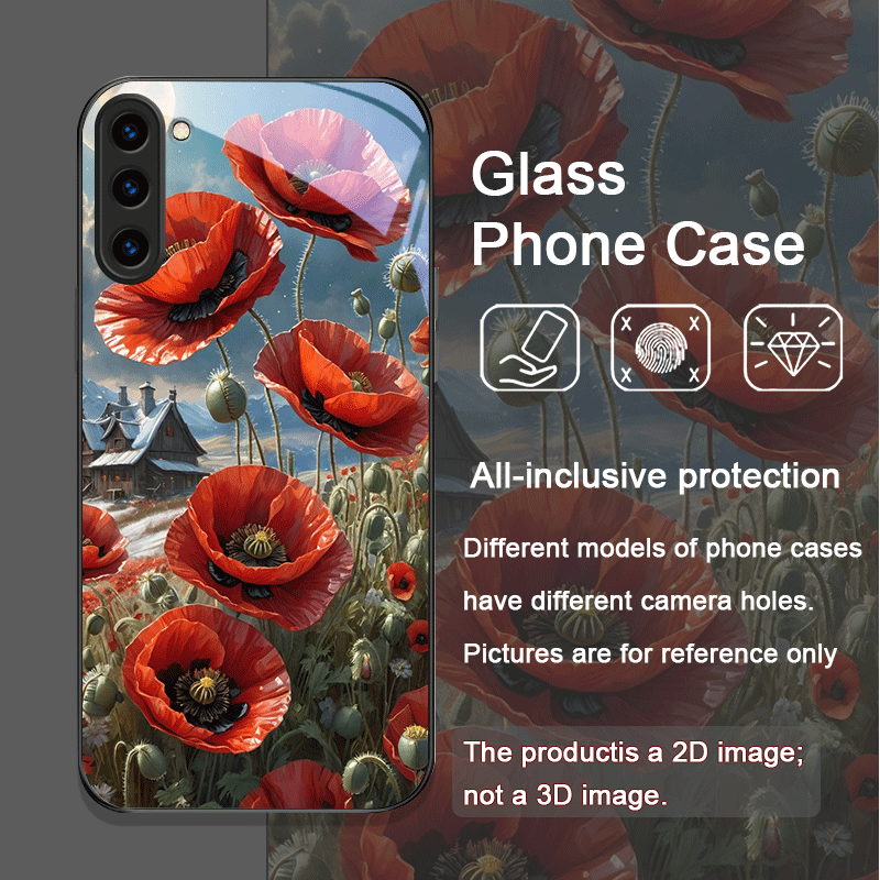 Retro Poppy Flower Bloom Hot R - Samsung Galaxy S25 recension och pris