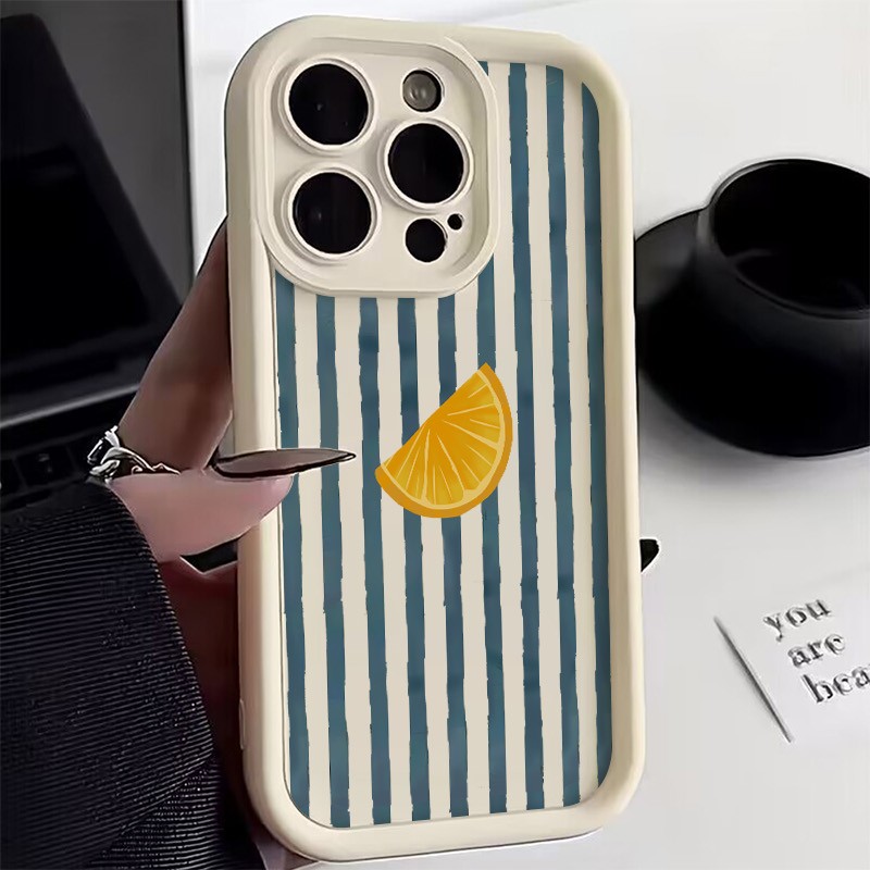 Striped Lemon Slice Pattern Ph - Apple Iphone 15 Pro Max recension och pris