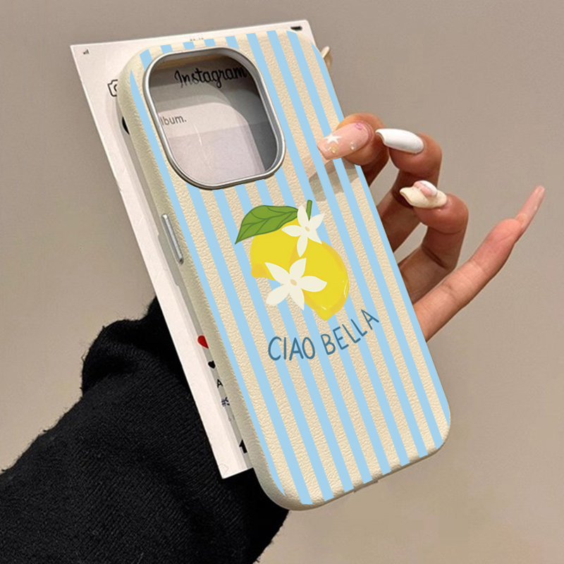 Lemon Striped Retro Design Sui - Samsung Galaxy A55 recension och pris