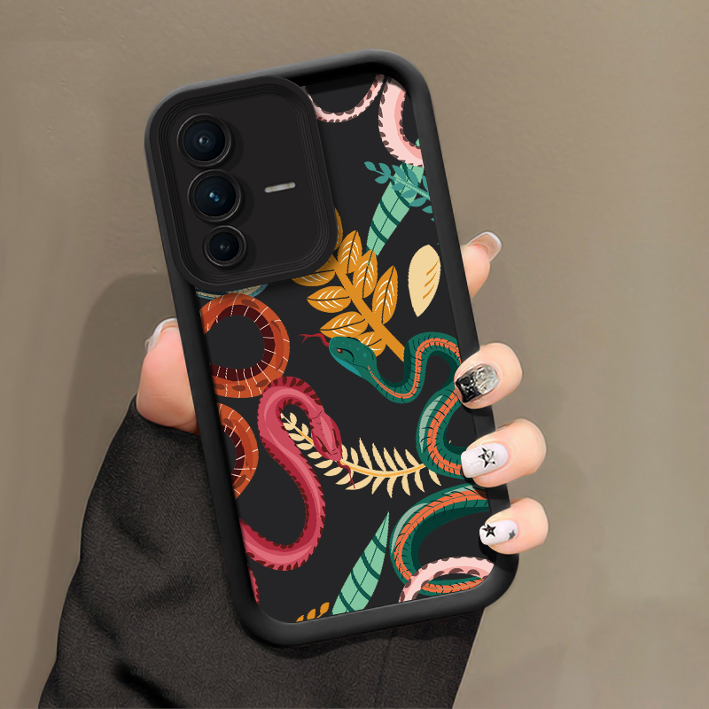 Luxury Snake Print Phone Case  - Vivo V40 recension och pris